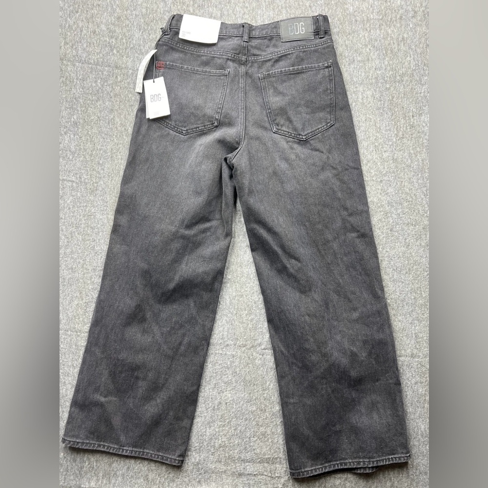 BDG Urban Outfitters High + Wide High Rise Black Denim Jeans Womens Sz 30